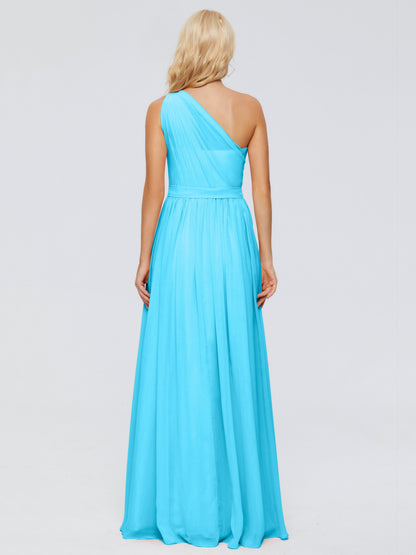 Arabella One-shoulder Chiffon Bridesmaid Dresses