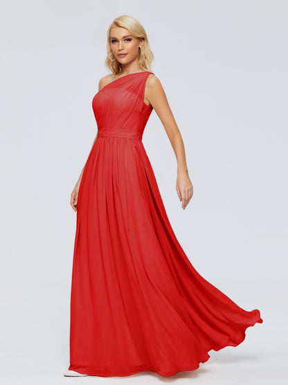 Arabella One-shoulder Chiffon Bridesmaid Dresses