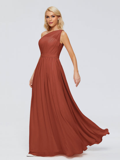 Arabella One-shoulder Chiffon Bridesmaid Dresses