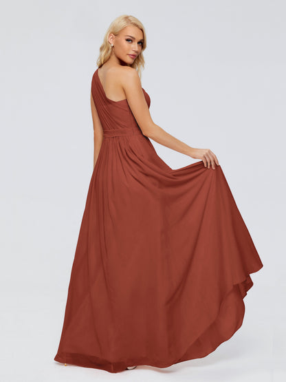 Arabella One-shoulder Chiffon Bridesmaid Dresses
