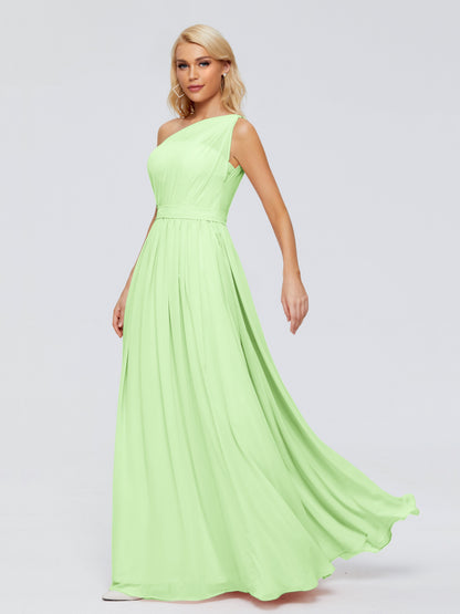 Arabella One-shoulder Chiffon Bridesmaid Dresses