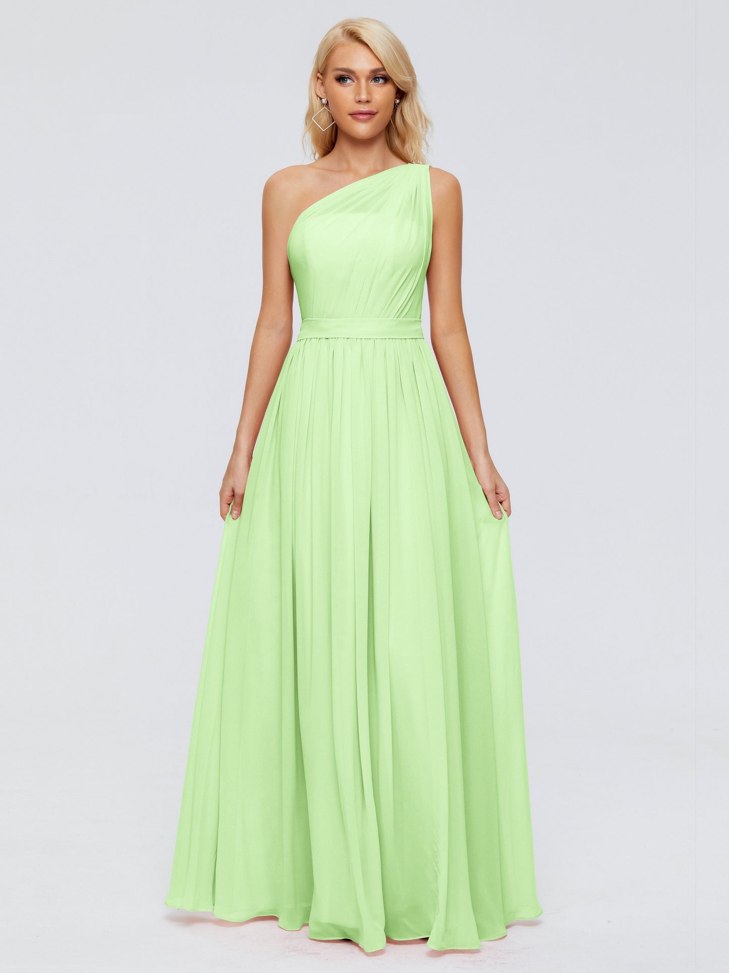 Arabella One-shoulder Chiffon Bridesmaid Dresses