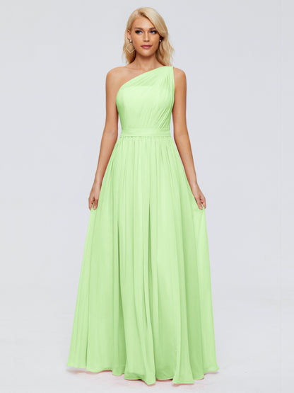 Arabella One-shoulder Chiffon Bridesmaid Dresses