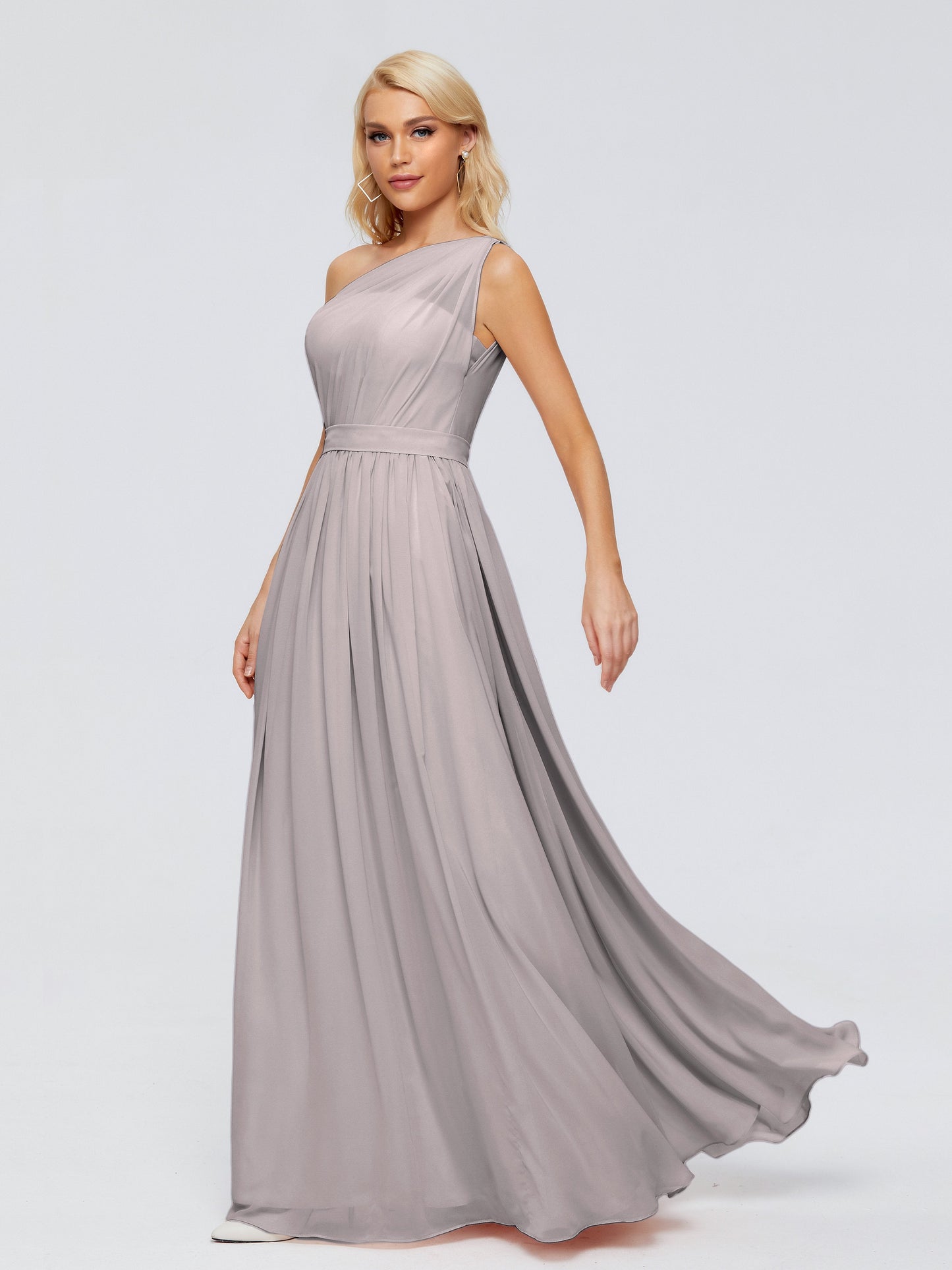 Arabella One-shoulder Chiffon Bridesmaid Dresses
