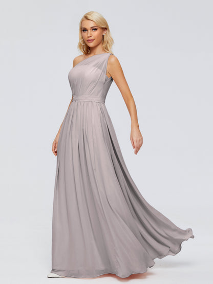 Arabella One-shoulder Chiffon Bridesmaid Dresses