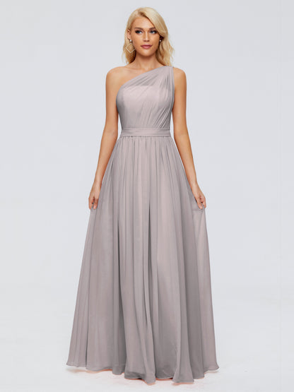 Arabella One-shoulder Chiffon Bridesmaid Dresses