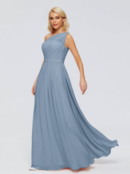 Arabella One-shoulder Chiffon Bridesmaid Dresses
