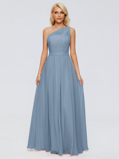 Arabella One-shoulder Chiffon Bridesmaid Dresses