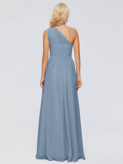 Arabella One-shoulder Chiffon Bridesmaid Dresses