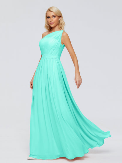 Arabella One-shoulder Chiffon Bridesmaid Dresses