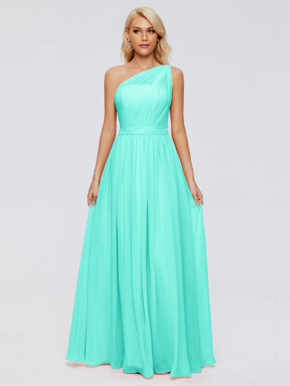 Arabella One-shoulder Chiffon Bridesmaid Dresses