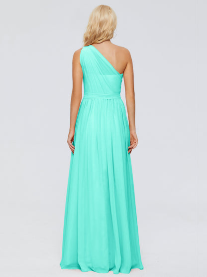 Arabella One-shoulder Chiffon Bridesmaid Dresses