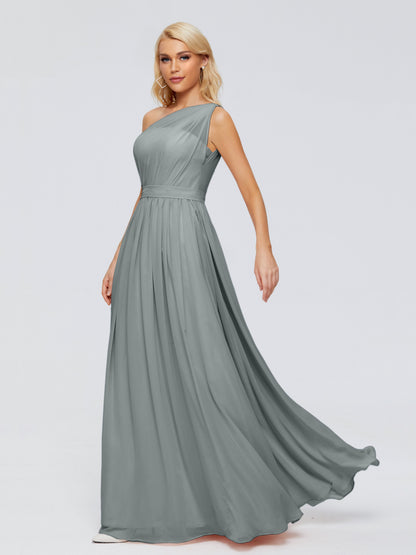 Arabella One-shoulder Chiffon Bridesmaid Dresses