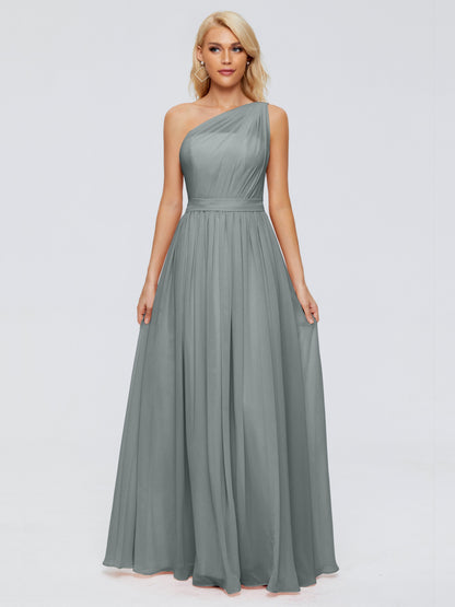 Arabella One-shoulder Chiffon Bridesmaid Dresses