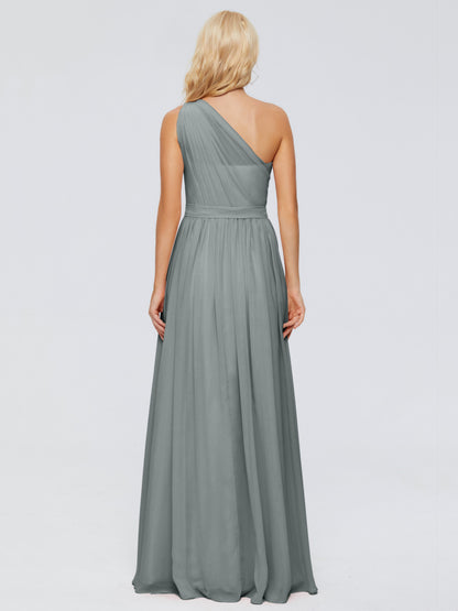 Arabella One-shoulder Chiffon Bridesmaid Dresses