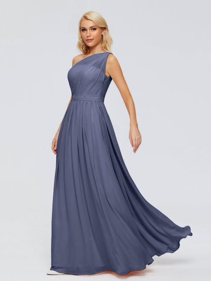 Arabella One-shoulder Chiffon Bridesmaid Dresses