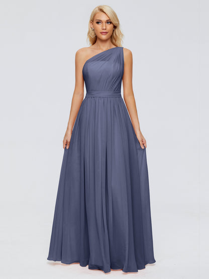 Arabella One-shoulder Chiffon Bridesmaid Dresses