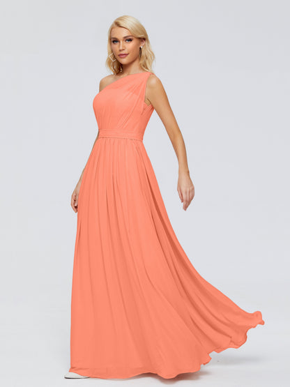 Arabella One-shoulder Chiffon Bridesmaid Dresses