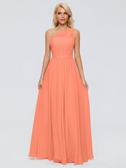 Arabella One-shoulder Chiffon Bridesmaid Dresses