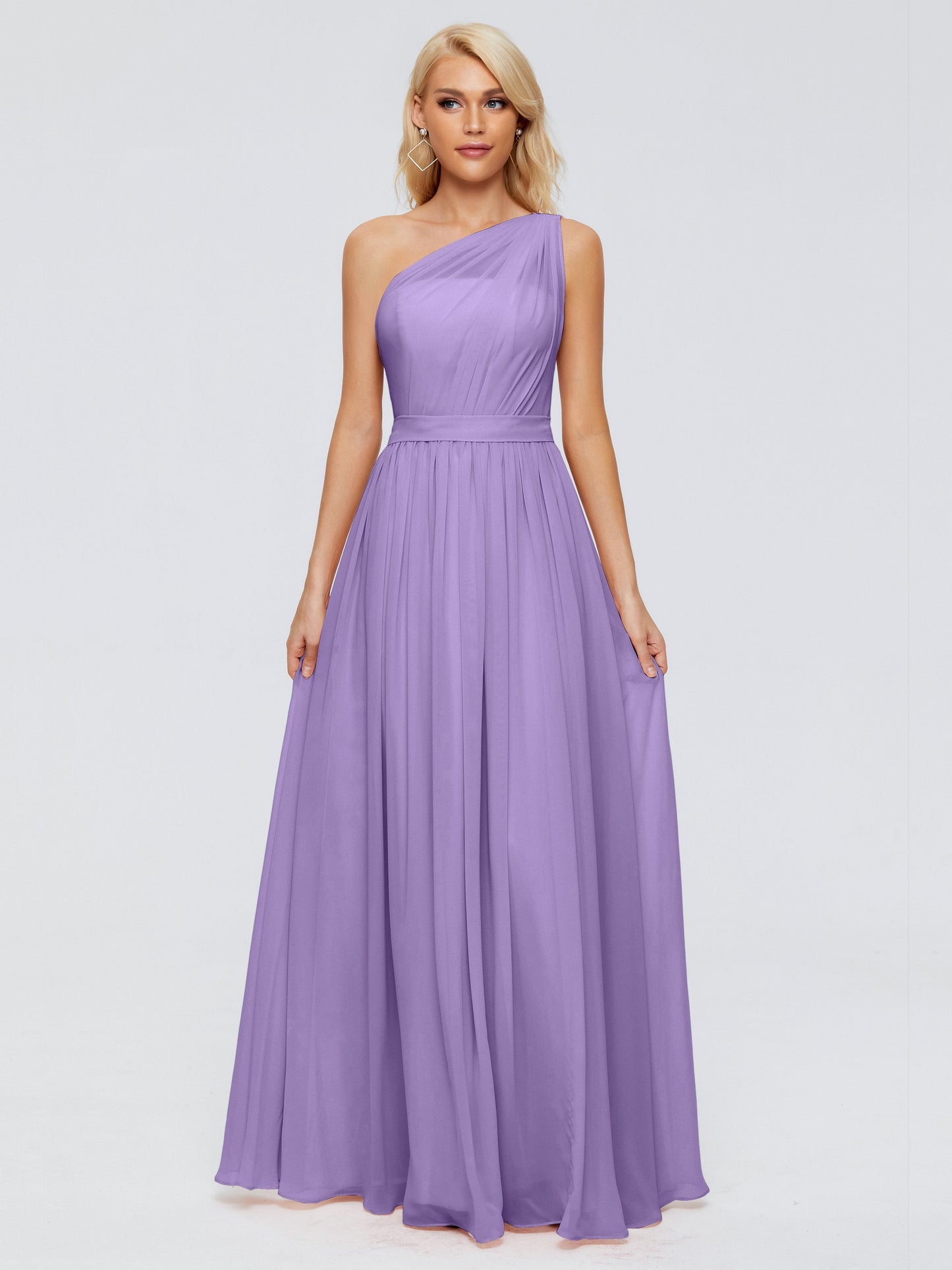 Arabella One-shoulder Chiffon Bridesmaid Dresses