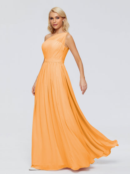 Arabella One-shoulder Chiffon Bridesmaid Dresses