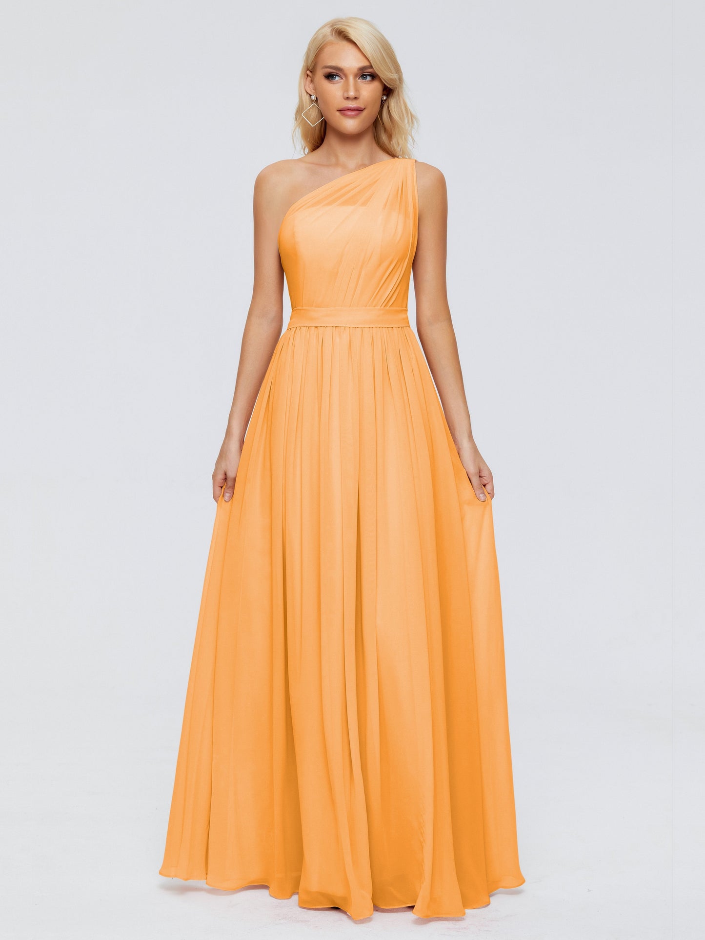 Arabella One-shoulder Chiffon Bridesmaid Dresses