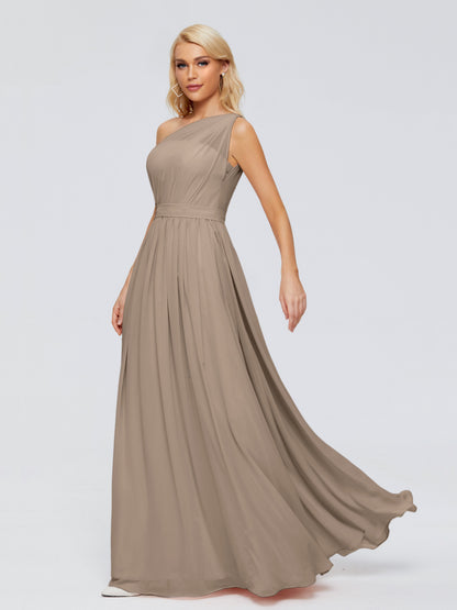 Arabella One-shoulder Chiffon Bridesmaid Dresses