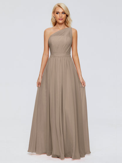 Arabella One-shoulder Chiffon Bridesmaid Dresses