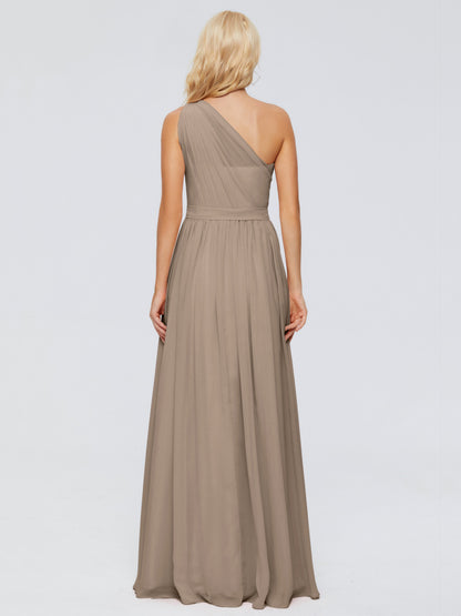 Arabella One-shoulder Chiffon Bridesmaid Dresses