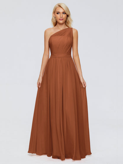 Arabella One-shoulder Chiffon Bridesmaid Dresses