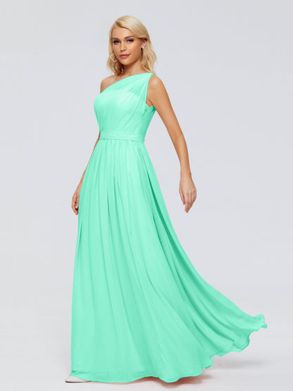 Arabella One-shoulder Chiffon Bridesmaid Dresses
