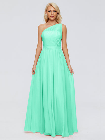 Arabella One-shoulder Chiffon Bridesmaid Dresses