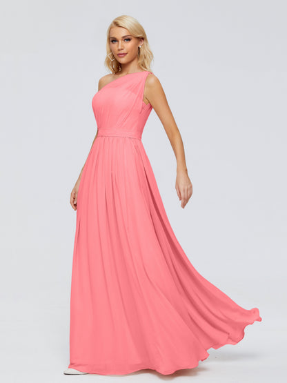 Arabella One-shoulder Chiffon Bridesmaid Dresses