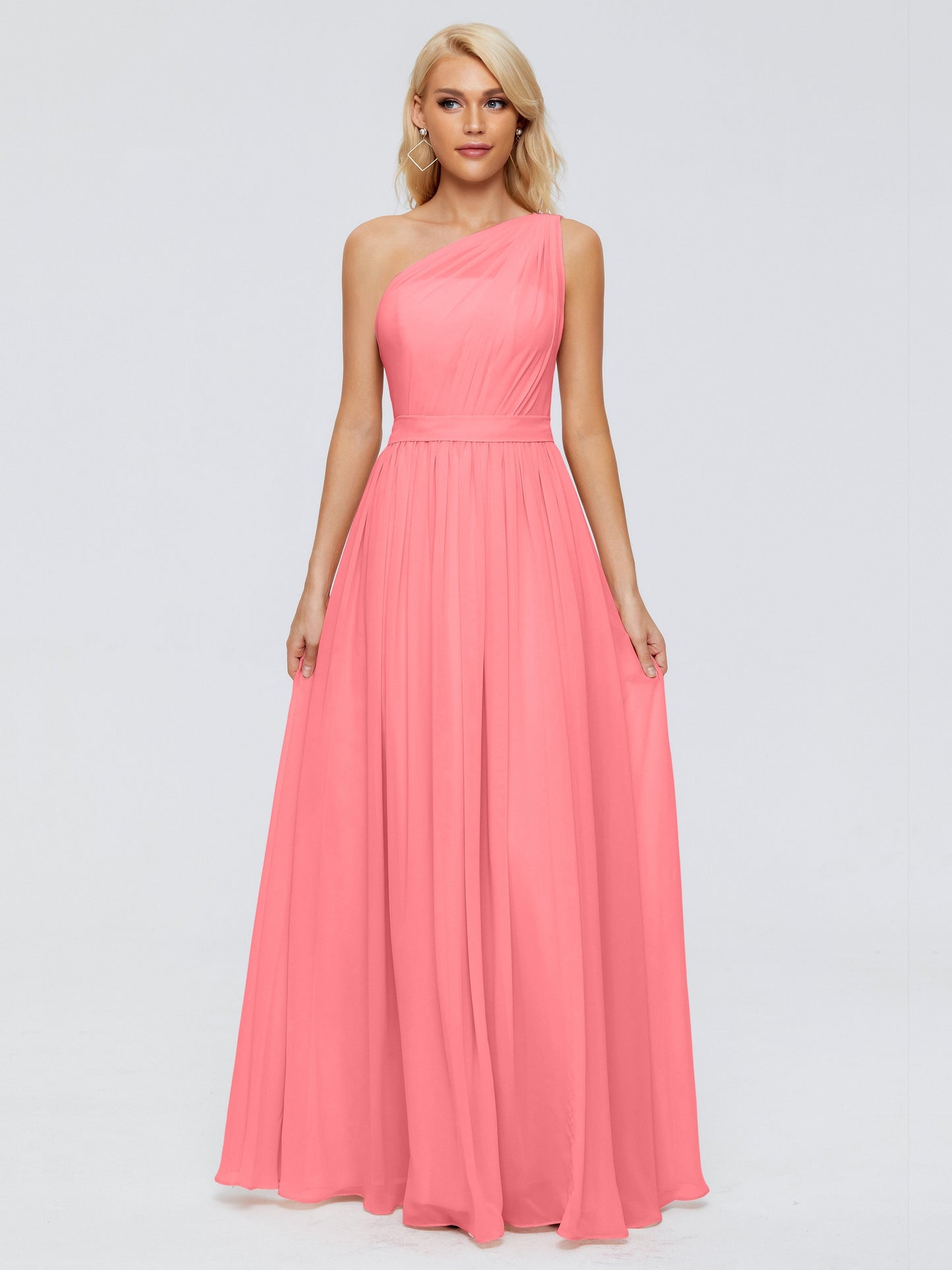 Arabella One-shoulder Chiffon Bridesmaid Dresses