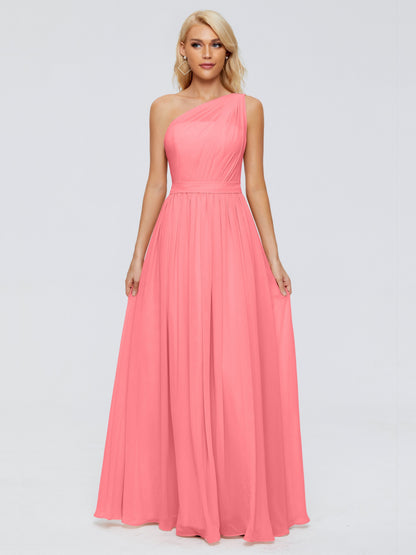Arabella One-shoulder Chiffon Bridesmaid Dresses