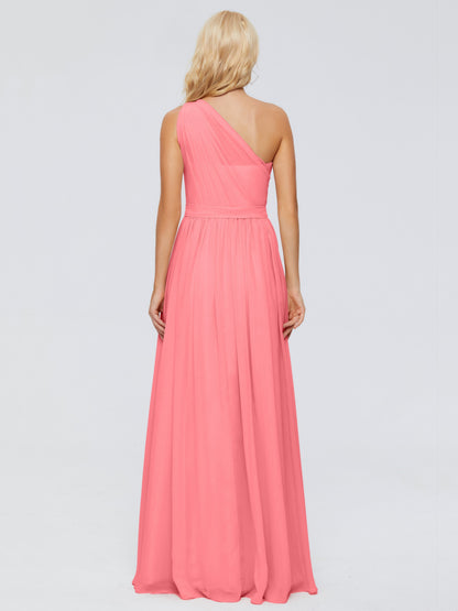 Arabella One-shoulder Chiffon Bridesmaid Dresses