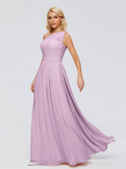Arabella One-shoulder Chiffon Bridesmaid Dresses