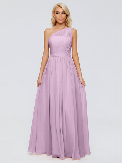 Arabella One-shoulder Chiffon Bridesmaid Dresses