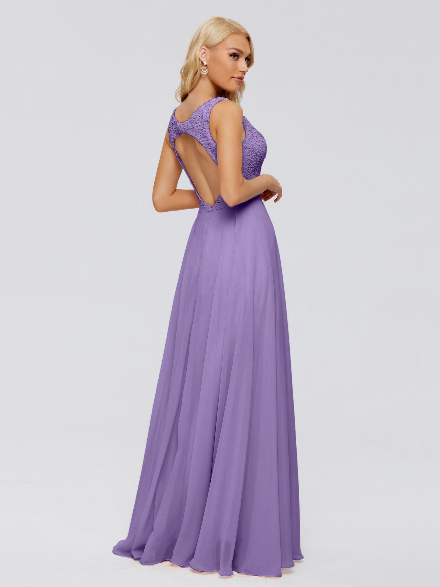Eliza V Neck Straps Chiffon Bridesmaid Dresses