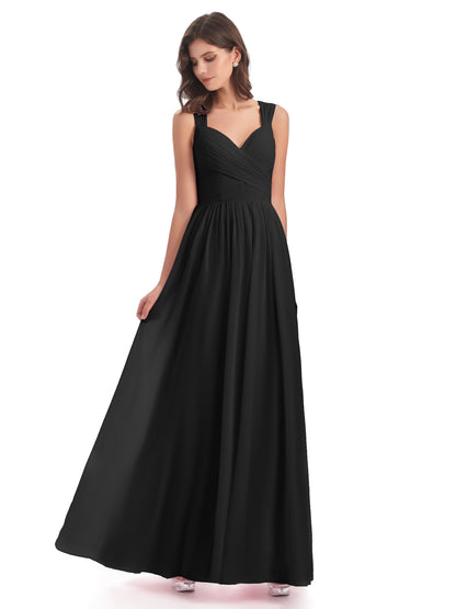 Isabella Key Hole Chiffon Bridesmaid Dresses