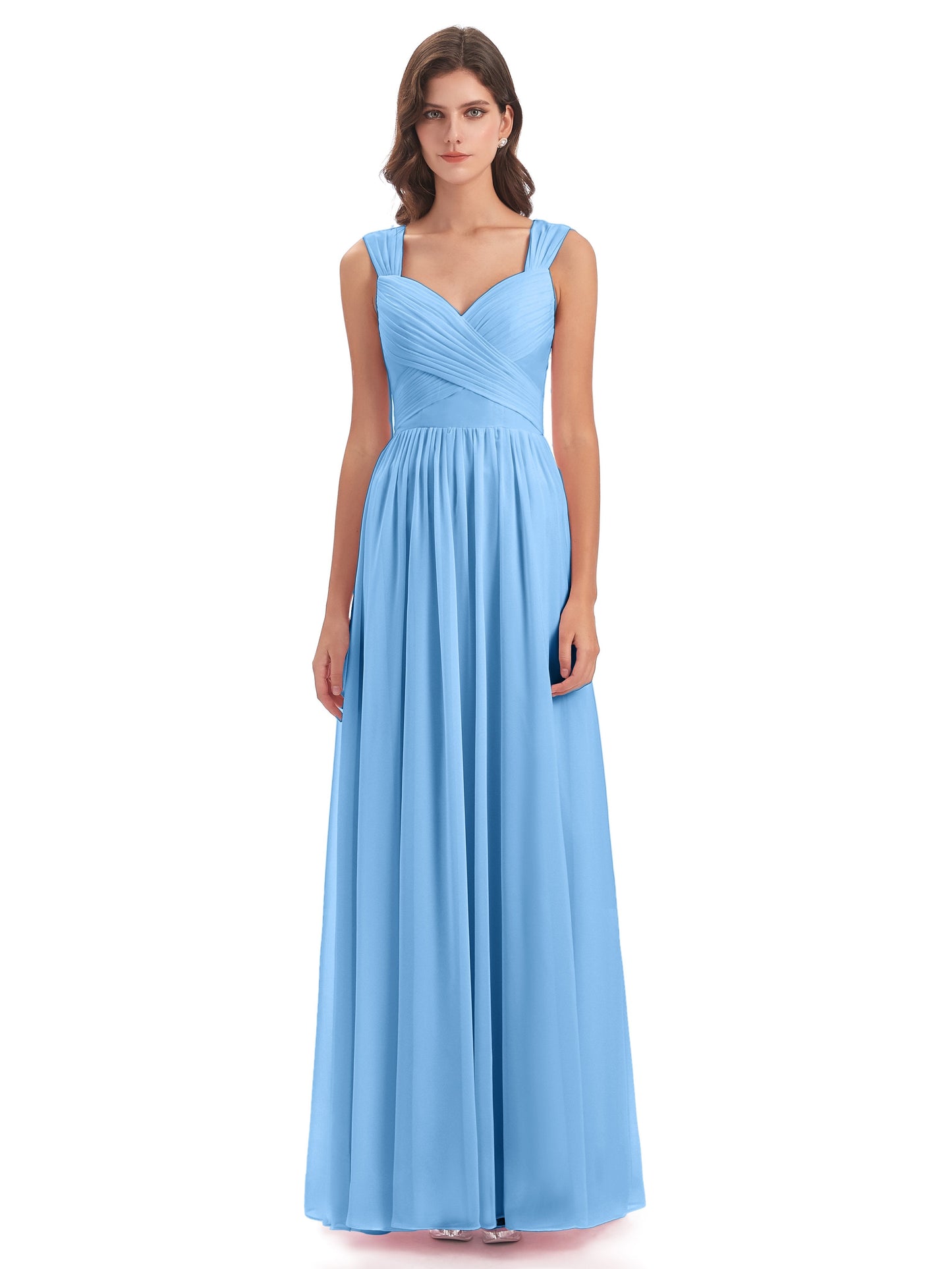 Isabella Key Hole Chiffon Bridesmaid Dresses
