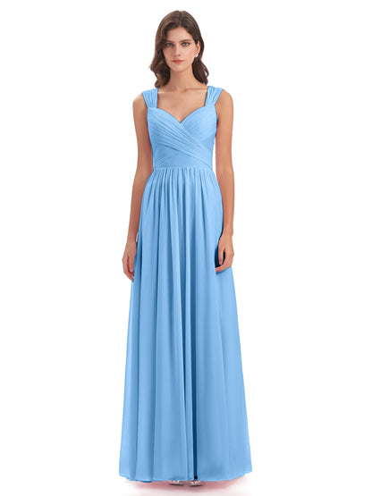Isabella Key Hole Chiffon Bridesmaid Dresses