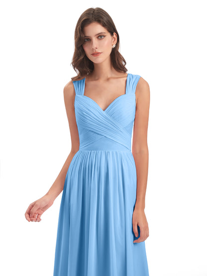 Isabella Key Hole Chiffon Bridesmaid Dresses