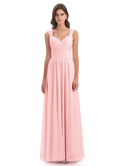 Isabella Key Hole Chiffon Bridesmaid Dresses