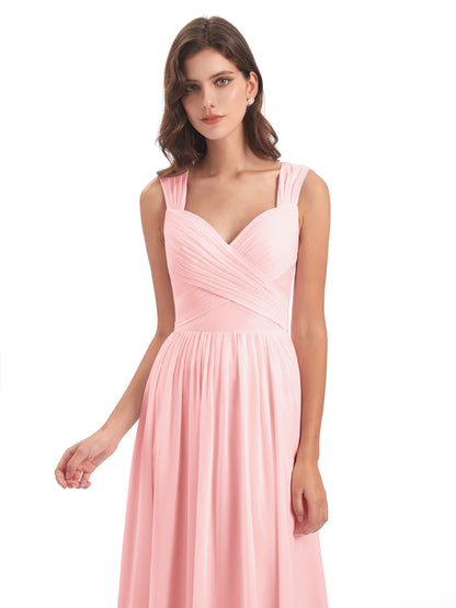 Isabella Key Hole Chiffon Bridesmaid Dresses