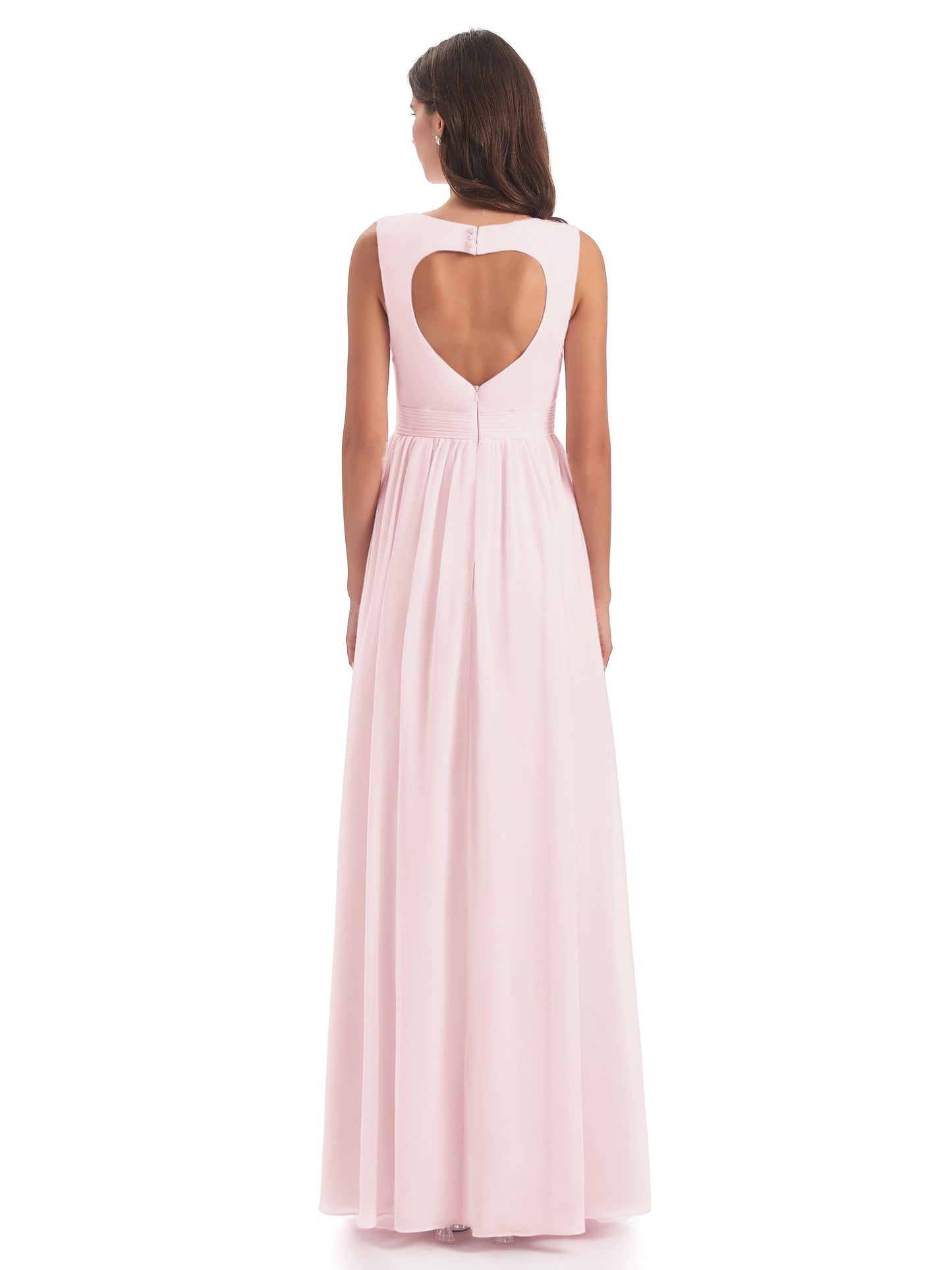 Isabella Key Hole Chiffon Bridesmaid Dresses