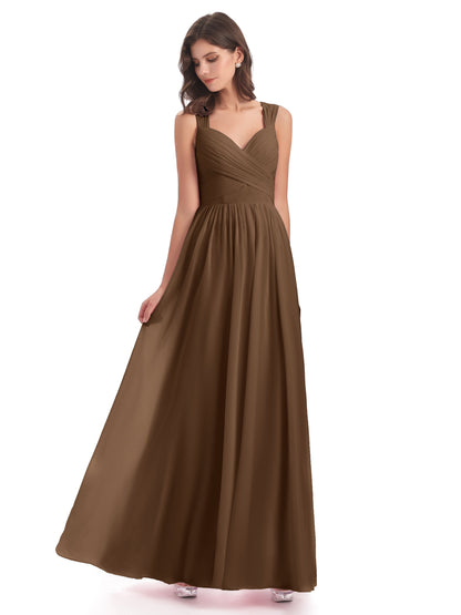 Isabella Key Hole Chiffon Bridesmaid Dresses
