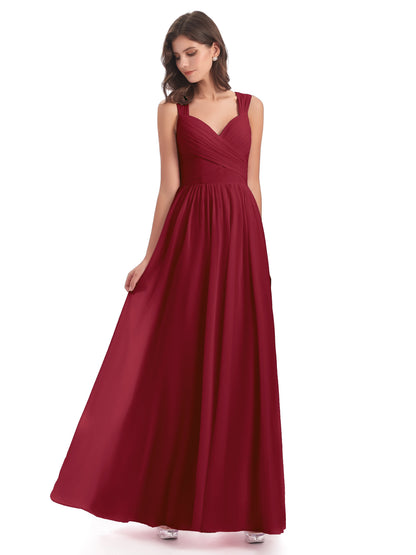 Isabella Key Hole Chiffon Bridesmaid Dresses