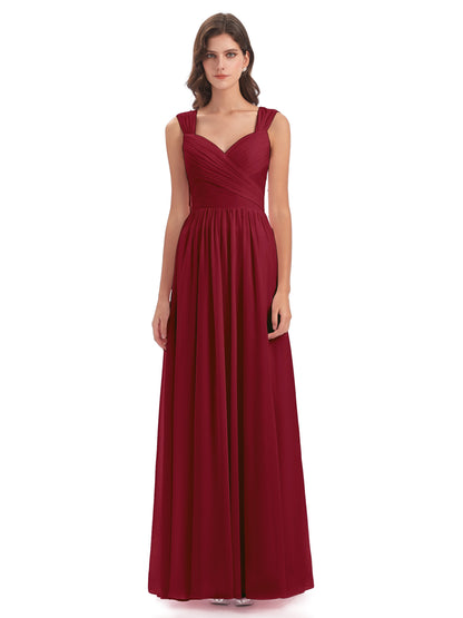 Isabella Key Hole Chiffon Bridesmaid Dresses
