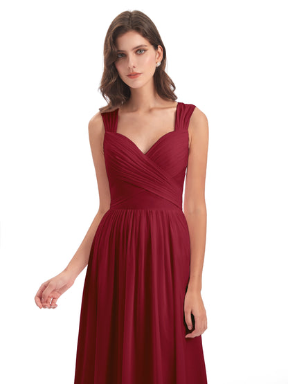 Isabella Key Hole Chiffon Bridesmaid Dresses